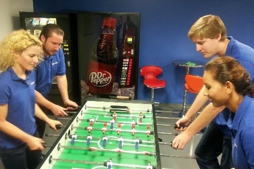 group playing in room