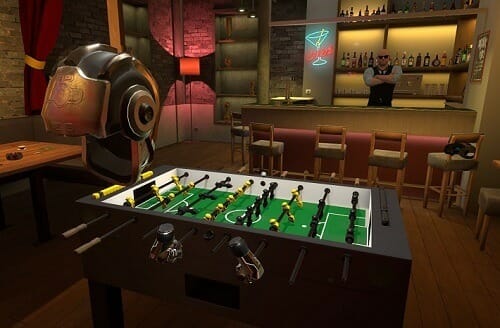 Playing Foosball In VR