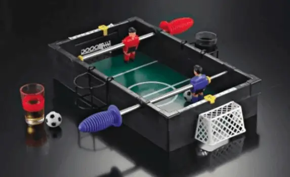 Foosball drinking game.