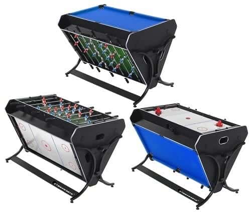 A convertible game table - foosball, air hockey, pool.